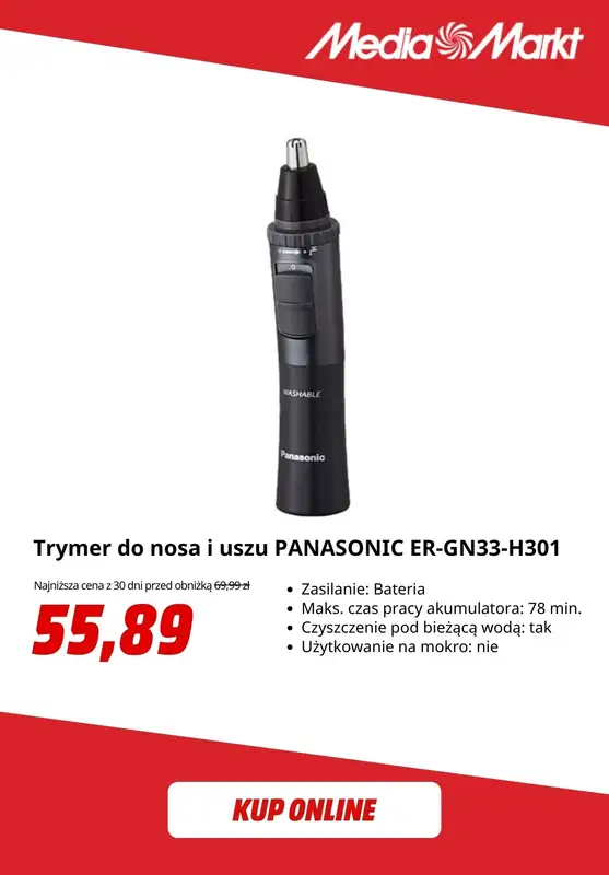 Media Markt - gazetka promocyjna -20% na pielęgnację z Panasonic od piątku 29.08 do czwartku 04.09 - strona 2