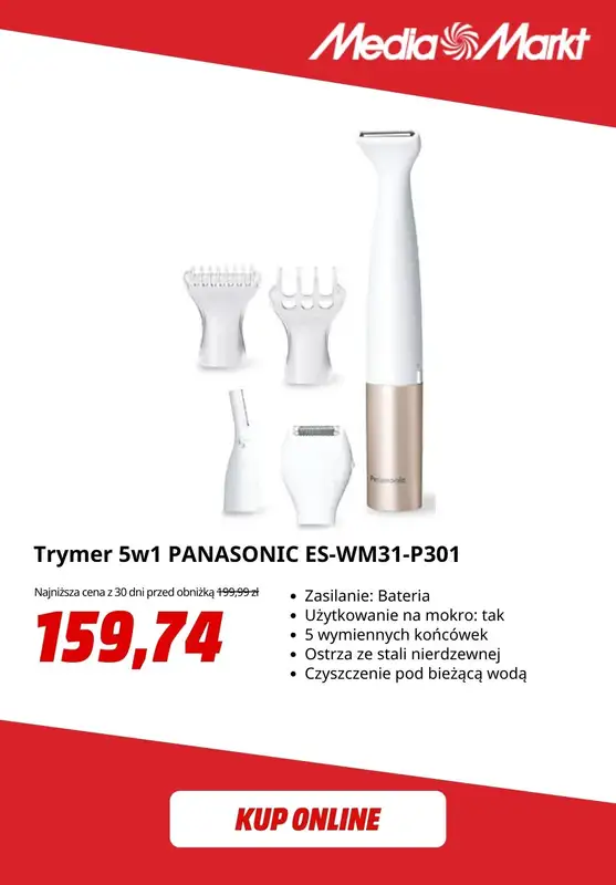 Media Markt - gazetka promocyjna -20% na pielęgnację z Panasonic od piątku 29.08 do czwartku 04.09 - strona 8
