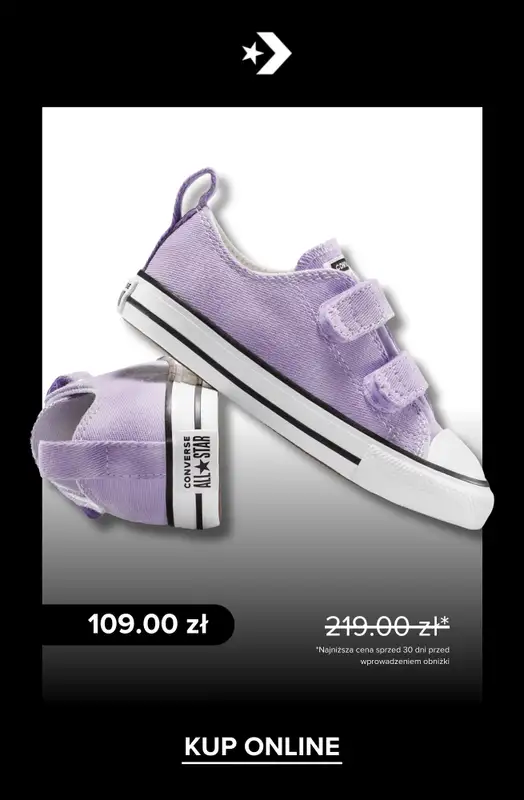 Converse - gazetka promocyjna Wyprzedaż: buty dziecięce od piątku 29.08  - strona 2
