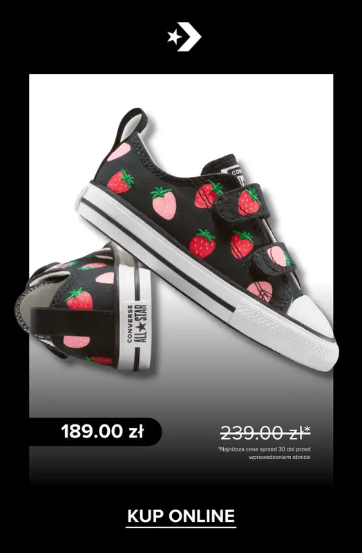 Converse - gazetka promocyjna Wyprzedaż: buty dziecięce od piątku 29.08  - strona 9