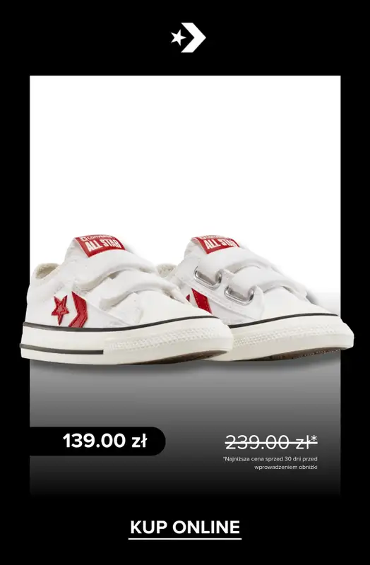 Converse - gazetka promocyjna Wyprzedaż: buty dziecięce od piątku 29.08  - strona 8