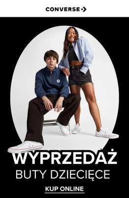 Converse - gazetka promocyjna Wyprzedaż: buty dziecięce od piątku 29.08 