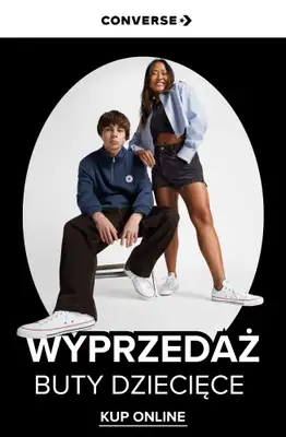Converse - gazetka promocyjna Wyprzedaż: buty dziecięce od piątku 29.08 