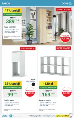Erli - gazetka promocyjna Meble i AGD w supercenach! od poniedziałku 01.09 do niedzieli 14.09 - strona 7 Erli - gazetka promocyjna Meble i AGD w supercenach! od poniedziałku 01.09 do niedzieli 14.09 - strona 7