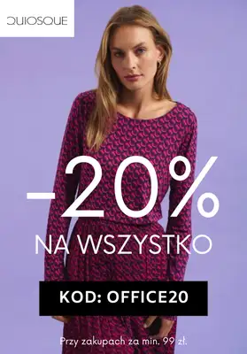 Quiosque - gazetka promocyjna -20% back to office od piątku 29.08 do niedzieli 07.09