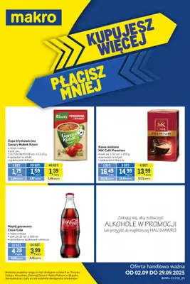 Makro - gazetka promocyjna Kupujesz więcej płacisz mniej od wtorku 02.09 do poniedziałku 29.09