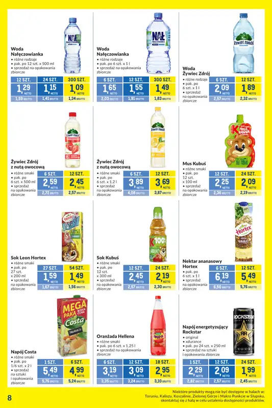 Makro - gazetka promocyjna Kupujesz więcej płacisz mniej od wtorku 02.09 do poniedziałku 29.09 - strona 8