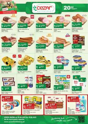 CEZAR Delikatesy - gazetka promocyjna Gazetka od soboty 30.08 do środy 10.09