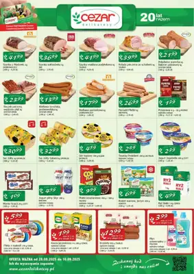 CEZAR Delikatesy - gazetka promocyjna Gazetka od soboty 30.08 do środy 10.09 CEZAR Delikatesy - gazetka promocyjna Gazetka od soboty 30.08 do środy 10.09