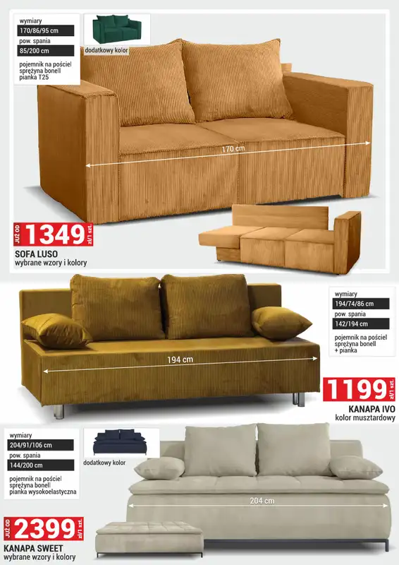 Merkury Market - gazetka promocyjna Gazetka Meble, wypoczynki, materace od poniedziałku 01.09 do wtorku 30.09 - strona 15