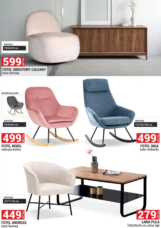 Merkury Market - gazetka promocyjna Gazetka Meble, wypoczynki, materace od poniedziałku 01.09 do wtorku 30.09 - strona 30