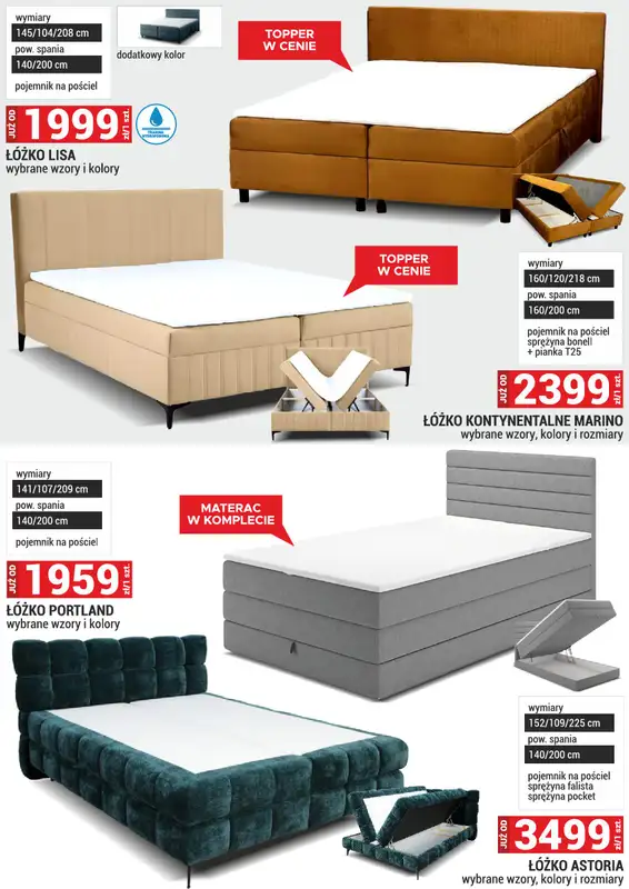 Merkury Market - gazetka promocyjna Gazetka Meble, wypoczynki, materace od poniedziałku 01.09 do wtorku 30.09 - strona 23