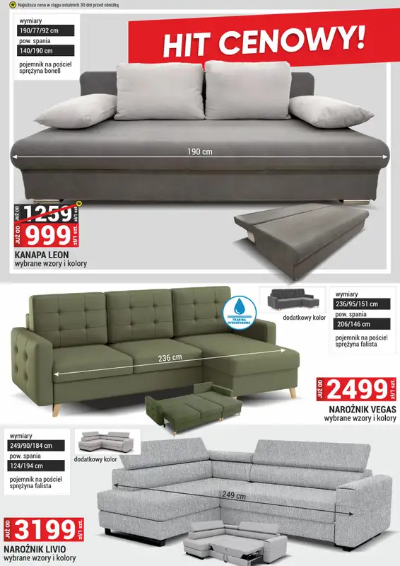 Merkury Market - gazetka promocyjna Gazetka Meble, wypoczynki, materace od poniedziałku 01.09 do wtorku 30.09 - strona 17