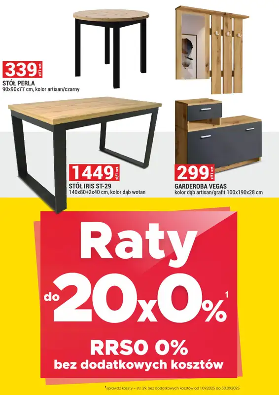 Merkury Market - gazetka promocyjna Gazetka Meble, wypoczynki, materace od poniedziałku 01.09 do wtorku 30.09 - strona 20