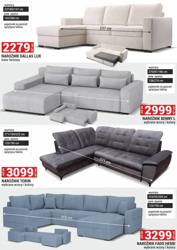 Merkury Market - gazetka promocyjna Gazetka Meble, wypoczynki, materace od poniedziałku 01.09 do wtorku 30.09 - strona 43