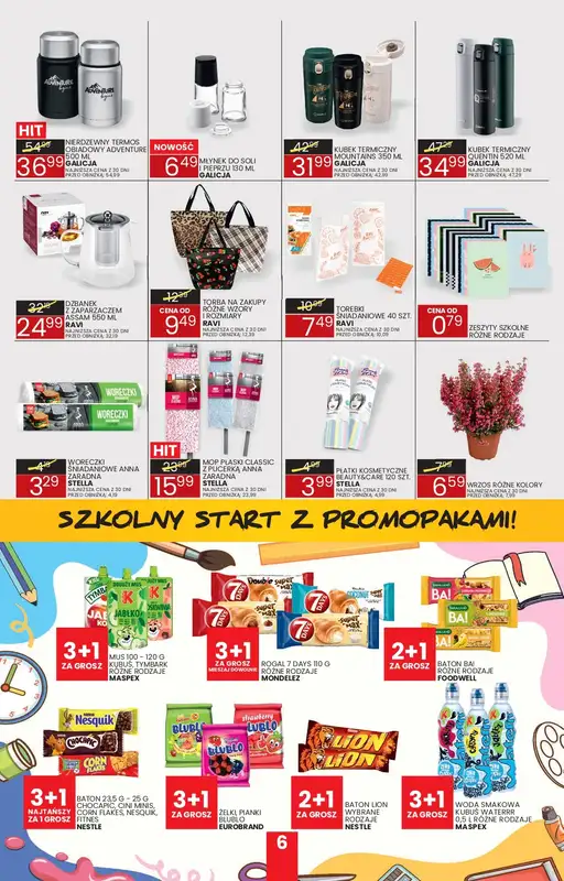 Wafelek - gazetka promocyjna Gazetka od poniedziałku 01.09 do soboty 13.09 - strona 6