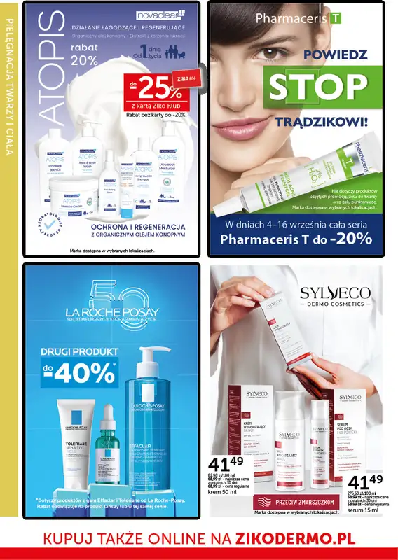 Ziko Dermo - gazetka promocyjna Jakość stworzona dla Ciebie od czwartku 04.09 do wtorku 16.09 - strona 34