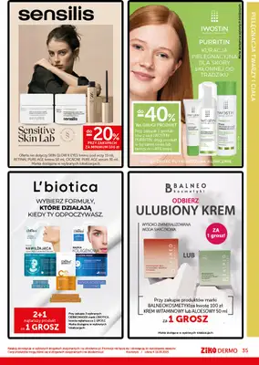 Ziko Dermo - gazetka promocyjna Jakość stworzona dla Ciebie od czwartku 04.09 do wtorku 16.09 - strona 35