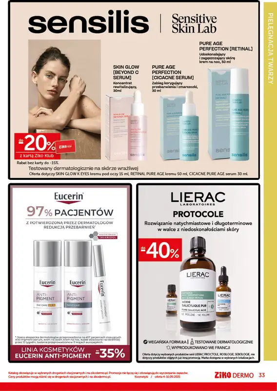 Ziko Dermo - gazetka promocyjna Jakość stworzona dla Ciebie od czwartku 04.09 do wtorku 16.09 - strona 33