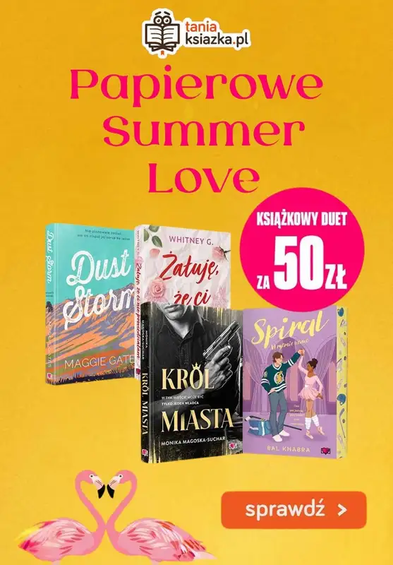 taniaksiazka.pl - gazetka promocyjna 2 książki za 50 zł od poniedziałku 01.09 do środy 10.09