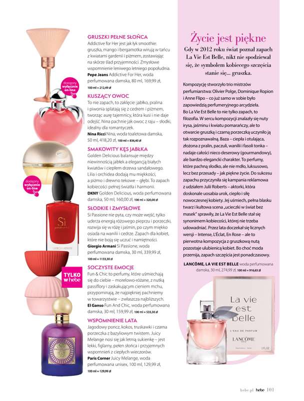 Hebe - gazetka promocyjna Magazyn Kolorami jesień się zaczyna od wtorku 02.09 do piątku 31.10 - strona 101
