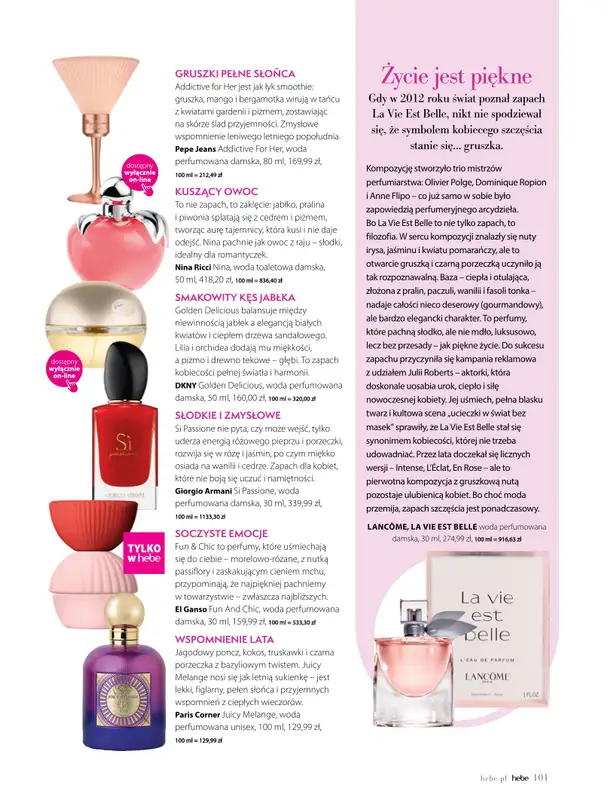 Hebe - gazetka promocyjna Magazyn Kolorami jesień się zaczyna od wtorku 02.09 do piątku 31.10 - strona 101