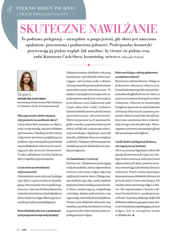 Hebe - gazetka promocyjna Magazyn Kolorami jesień się zaczyna od wtorku 02.09 do piątku 31.10 - strona 40