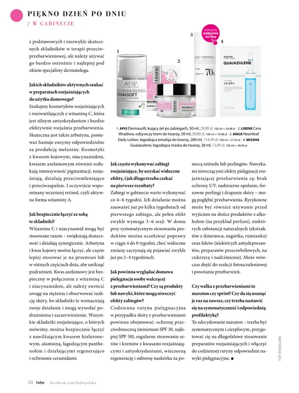 Hebe - gazetka promocyjna Magazyn Kolorami jesień się zaczyna od wtorku 02.09 do piątku 31.10 - strona 50