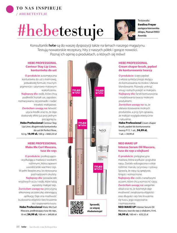 Hebe - gazetka promocyjna Magazyn Kolorami jesień się zaczyna od wtorku 02.09 do piątku 31.10 - strona 88