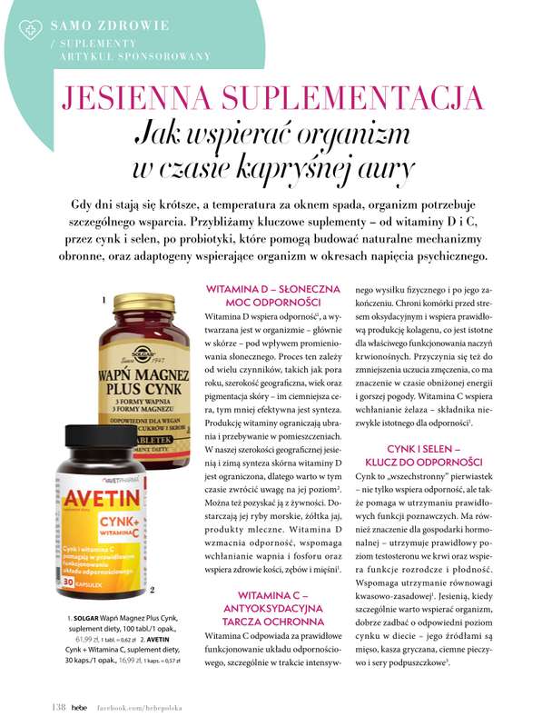 Hebe - gazetka promocyjna Magazyn Kolorami jesień się zaczyna od wtorku 02.09 do piątku 31.10 - strona 138