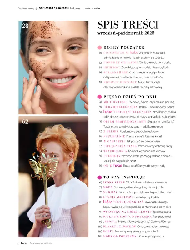 Hebe - gazetka promocyjna Magazyn Kolorami jesień się zaczyna od wtorku 02.09 do piątku 31.10 - strona 6