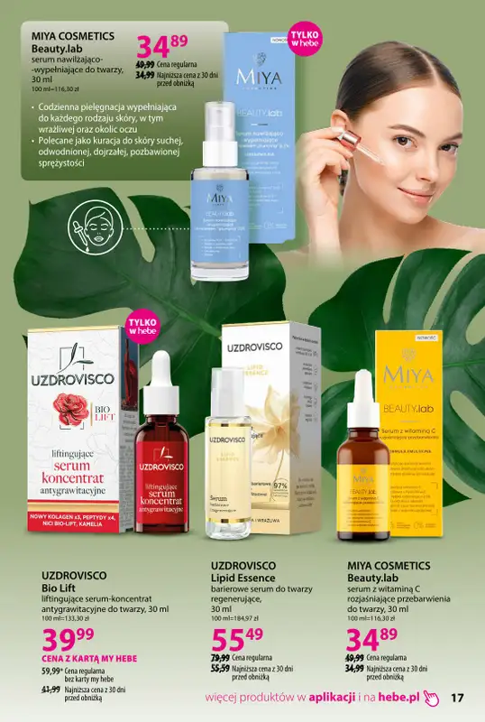 Hebe - gazetka promocyjna Katalog Piękno z natury od wtorku 02.09 do poniedziałku 29.09 - strona 17