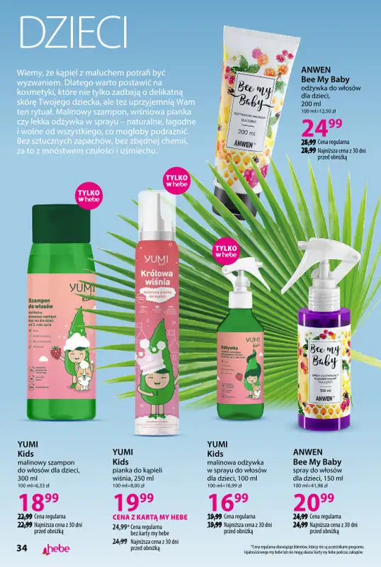Hebe - gazetka promocyjna Katalog Piękno z natury od wtorku 02.09 do poniedziałku 29.09 - strona 34