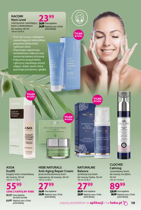 Hebe - gazetka promocyjna Katalog Piękno z natury od wtorku 02.09 do poniedziałku 29.09 - strona 19