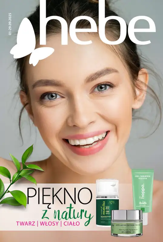 Hebe - gazetka promocyjna Katalog Piękno z natury od wtorku 02.09 do poniedziałku 29.09