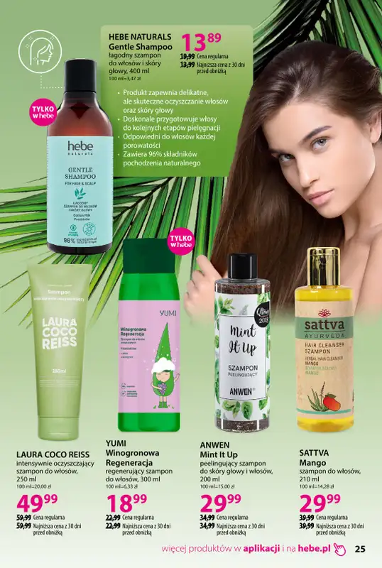 Hebe - gazetka promocyjna Katalog Piękno z natury od wtorku 02.09 do poniedziałku 29.09 - strona 25