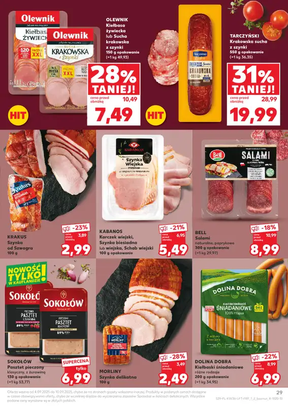 Kaufland - gazetka promocyjna Oferta Kaufland  do środy 10.09 - strona 29