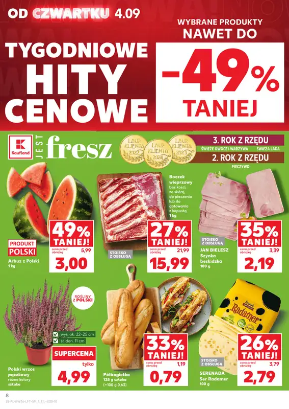Kaufland - gazetka promocyjna Oferta Kaufland  do środy 10.09 - strona 8