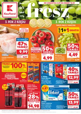 Kaufland - gazetka promocyjna Oferta Kaufland  do środy 10.09