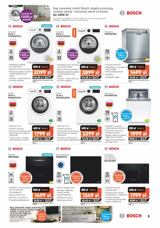 Max Elektro - gazetka promocyjna Gazetka od wtorku 02.09 do środy 01.10 - strona 5