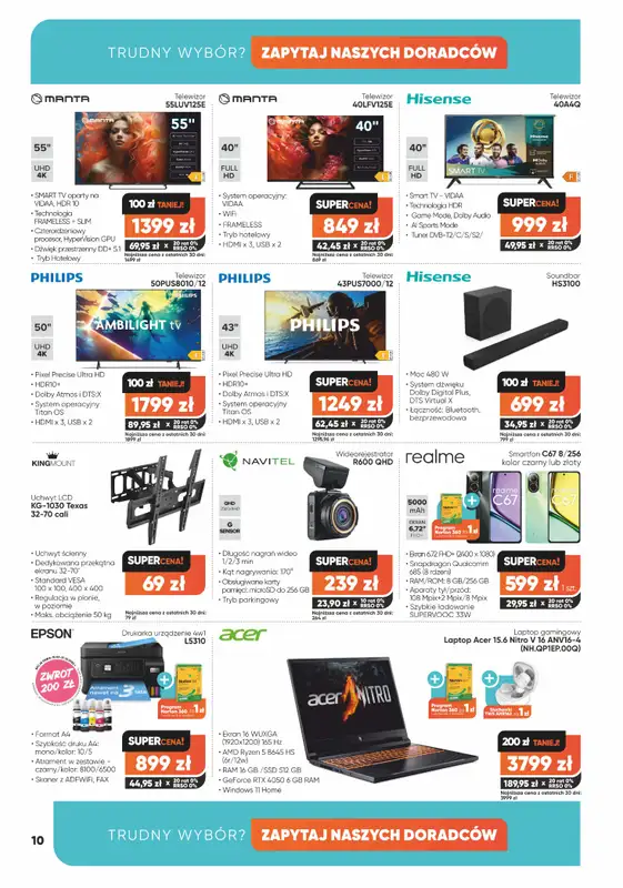 Max Elektro - gazetka promocyjna Gazetka od wtorku 02.09 do środy 01.10 - strona 10