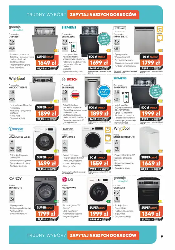 Max Elektro - gazetka promocyjna Gazetka od wtorku 02.09 do środy 01.10 - strona 9