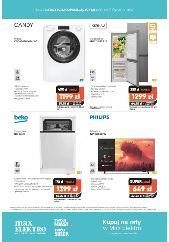 Max Elektro - gazetka promocyjna Gazetka od wtorku 02.09 do środy 01.10 - strona 12