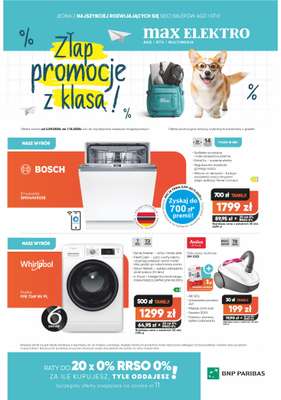 Max Elektro - gazetka promocyjna Gazetka od wtorku 02.09 do środy 01.10