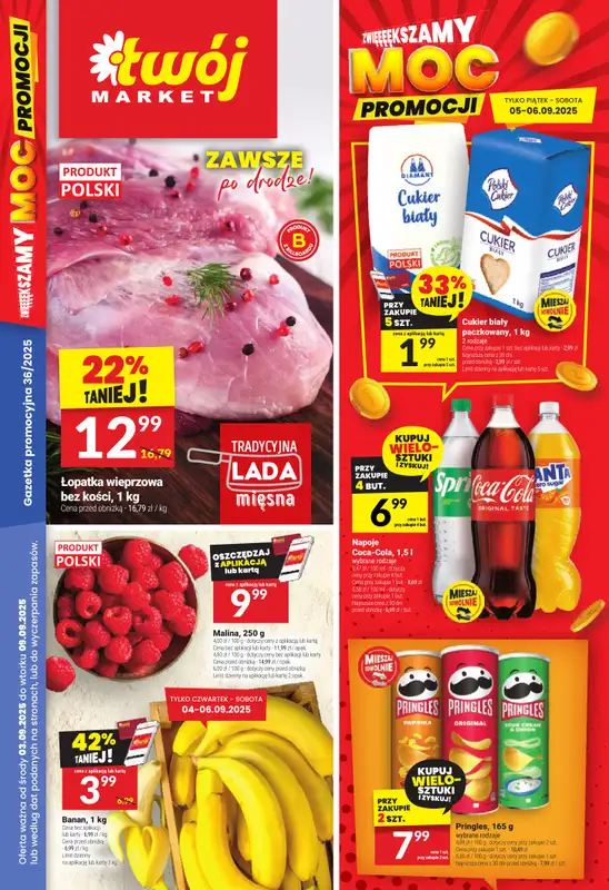 Twój Market - gazetka promocyjna Gazetka od środy 03.09 do wtorku 09.09