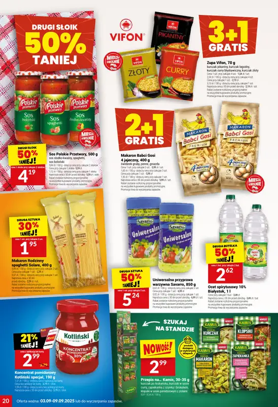 Twój Market - gazetka promocyjna Gazetka od środy 03.09 do wtorku 09.09 - strona 20