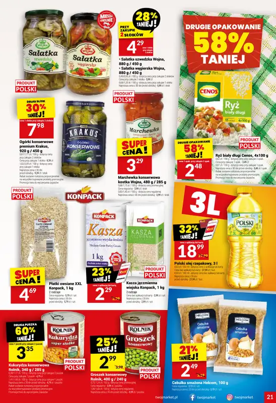 Twój Market - gazetka promocyjna Gazetka od środy 03.09 do wtorku 09.09 - strona 21