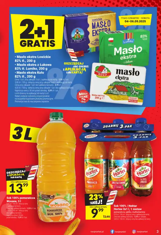 Twój Market - gazetka promocyjna Gazetka od środy 03.09 do wtorku 09.09 - strona 3