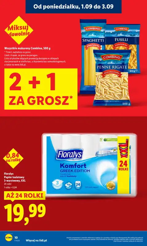 Lidl - gazetka promocyjna Oferta od poniedziałku od poniedziałku 01.09 do środy 03.09 - strona 10