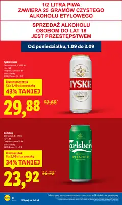Lidl - gazetka promocyjna Oferta od poniedziałku od poniedziałku 01.09 do środy 03.09 - strona 8